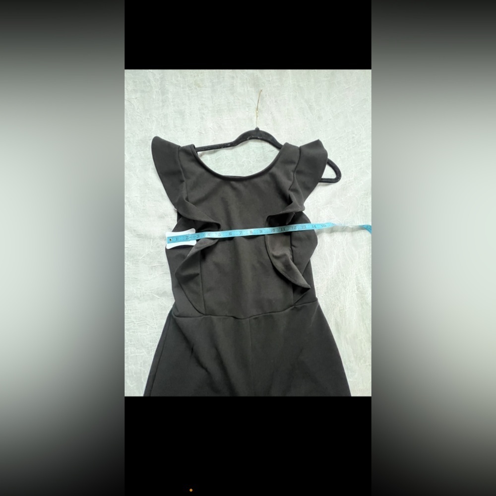 Lulu's Black Ruffle Sleeve Jumpsuit - Picture 4 of 5